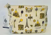 Authentic L'Occitane Limited Edition Paris Olympics Cosmetic Bag Eiffel Tower