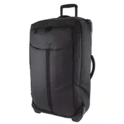 Pierre Cardin 72cm LARGE Soft-Shell Trolley Case 4 Wheeled - Black