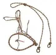 Brown Bosal Charro Cabresto Riendas Headstall