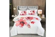 Lulani Floral Quilt/Doona/Duvet Cover Set - King Size