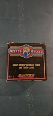 1986 Sportfics Decade Greats 75 Card Complete Boxed Set