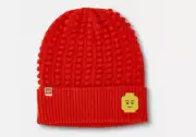 Adult LEGO Minifigure Patch Beanie Hat - Red
