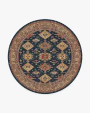 245' Round | Machine Washable Runner Rug | Kid & Pet Friendly | Indoor Rug | Cambria Sapphire Tufted Rug | Ruggable