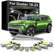 10Pcs Car LED Interior Light Bulb Kit, For Dacia Duster 2 II MK2 2018 2019 2020 2021 2022 2023 Indoor Trunk Lamp