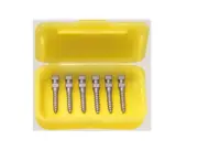 ScrewNORDIN Posts Dental Titanium Conical Cross Head Refill L1, 6 Screw Posts