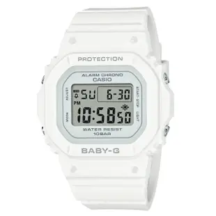 【CASIO 卡西歐】BABY-G 簡約纖薄方形電子腕錶 母親節 禮物(BGD-565-7)