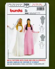 Misses Fantasy Dress or Gown Costume Sewing Pattern (Sizes 10-20) Burda 2484