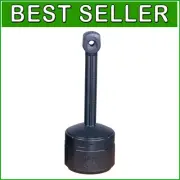 Durable Polyethylene Cease-Fire Outdoor Ashtray with Galvanized Steel Bucket