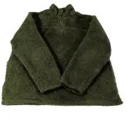 Member's Mark Men's Alpine Sherpa Quarter Zip Pullover Olive Green XXL