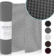 Shelf and Drawer Liner for Kitchen Cabinets Non-Adhesive,30cm×1.5m Non Slip Durable Strong Clean for Shelves, Cabinets, Storage, Kitchen and Desks (Light Grey)