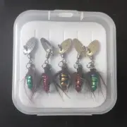 High Quality Fly Hook Lures for Trout Culter Bass Pack of 5 with Real Feathers