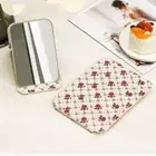 Hand-held Desktop Stand Mirror Folding Vanity Mirror Makeup Mirror