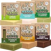HENCH - Mens Bar Soap 6 Pack - Natural Soap for Men with No Palm Oil and No Harsh Chemicals Cold Process Men's Bar Soap with a Masculine Scent Soap Gift Set