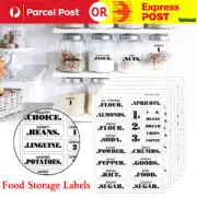 132x Waterproof Pantry Labels Stickers For Kitchen Food Storage Containers