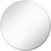 Large round Mirror 30 Inch Polished Glass Frameless, Lightweight Mirror for Wall