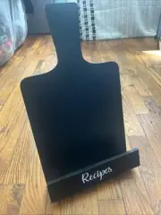 Recipe Book Tabletop Holder Black Old East Main Co 15”x9” ~New Kitchen Cook Gift