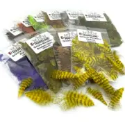 GRIZZLY MINI MARABOU - Hareline Fly Tying Feathers Chickabou Natural Soft Hackle