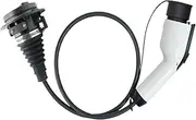 3.6KW Type 2 EV Plug to Type 2 Socket 220-250V IEC 62169-2 EV Plug to SAE J1772 Socket Charger Adapter with 1/2/3M Extend Cable(T2 GBT 3.6KW 3m)
