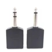 6.35mm male to 6.35 Dual female 6.5 1/4" Mono Stereo Audio Jack Splitter socket