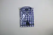 Men's Sambuca Blue Button Down Shirt Size L Large NEW