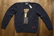 NWT Macy’s Exclusive RALPH LAUREN BEAR 2013 BEAR SWEATER L RARE