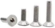 5/10/20/50pcs M1.6 M2 M2.5 M3 M4 M5 M6 M8 304 A2 Stainless Steel Hexagon Hex Socket Head Flat Countersunk Bolt Screw DIN7991(10mm,M3 20pcs)