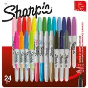 Sharpie Fine Permanent Markers Mixed Colours Assorted 24 Pack