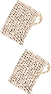 HONMEET 2sets Handmade Soap Foaming Net Net Soap Pouch Drawstring Sack for 5pcs*2