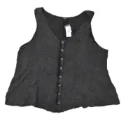 Torrid Women's Black Blouse Size 5 Plus NWT - Rayon Crew Neck Sleeveless