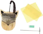 AKOOSY Pig Shape 17 Keys Thumb Piano Lightweight Wood Mbira Kalimba for Travel