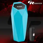 0.5L Sky Blue Car Mini Trash Garbage Compact Cup Holder Can w/ Removable Lid