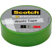 Scotch Expressions Washi Tape 0.59 x 10.91 C314-GRN