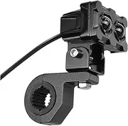 Double Lamp Bead Headlight Headlamps LED Headlight Motorbike Headlight Auto Headlamp Faros Delanteros Motorcycle Accessories Motorcycle Square Headlight Aluminum Alloy Black