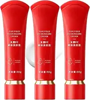 Swarous Moisturizing brightening Tone-Up Concealer Cream, Five Fold VC Skincare Cream Anti-Wrinkle, 5-in-1 Multi-cream Face Makeup Foundation Oil Control &Long-Lasting & Waterproof (3pcs)