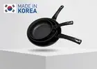 3 Pc Marble Coating Frying Pan Set Heavy Gauge Non-Stick Cookware 20cm 24cm 28cm