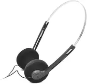 JJLFresheners Retro Over-Ear Headphones,Wired Stereo Headphones,Walkman Headphone,Lightweight Portable Headphone with Adjustable Headband,Electronics (Black)