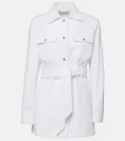 [Dolce & Gabbana] Dolce & Gabbana Belted denim jacket AU 18 white