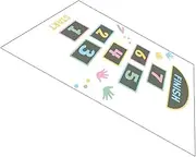 UPKOCH Lattice Number Game Floor Decal Fun Indoor Activity Sticker for Removable and Reusable for Playroom Nursery Living Decor Non Damaging Design