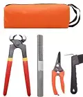 8 inch Farrier Hoof Tool Kit5 Piece Mini Rasp Hoof File Goat Pig Equine Metal