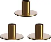 3pc Candle Holder Myra- Gold Candle Stick Holder for Taper Candles- Candle Holders for Home Décor Candles Myra