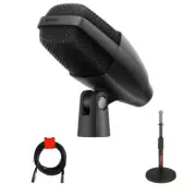 Sennheiser MD 421 Microphone w/ Auray TT-6220 MIC Stand, XLR- XLR Cable Bundle