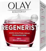 [Olay] Regenerist Micro Sculpting Face Cream Moisturiser Fragrance Free, 48G