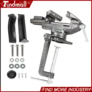 Findmall 3.3" Bench Vise Quick Adjustment Dual-purpose Combined with Swivel Base