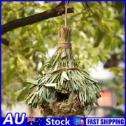 Natural Grass Bird House Comfortable Resting Place Birdhouse Pet Bedroom