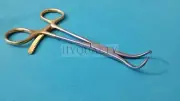 O.R GRADE GOLD HANDLE BONE REDUCTION FORCEPS 5.5" CURVED PACIFATED AUTOCLAVABLE