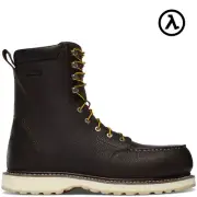DANNER® CEDAR RIVER MEN'S 8" DARK BROWN ALUMINUM TOE WORK BOOTS 14306 - NEW