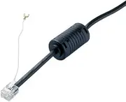 LOAS DSL-TSF50BK Twist Shielded Modular Cable with Ferrite Core + Grounding 6 Poles 2 Core Type 5m Black