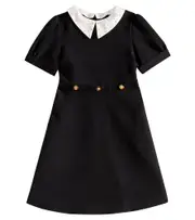 [Versace Kids] Versace Kids Medusa studded cady dress Y 8 black