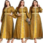 Dubai Women Muslim Maxi Dress Evening Kaftan Long Robes Caftan Abaya Dresses New