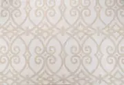 4 Drapes Jaclyn Smith LATTICE GATES on LINEN in Cashew and Natural Openstock